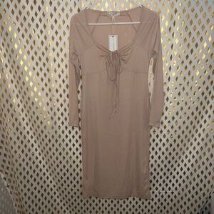 NWT Nude dress with slit and cutout sundress size L